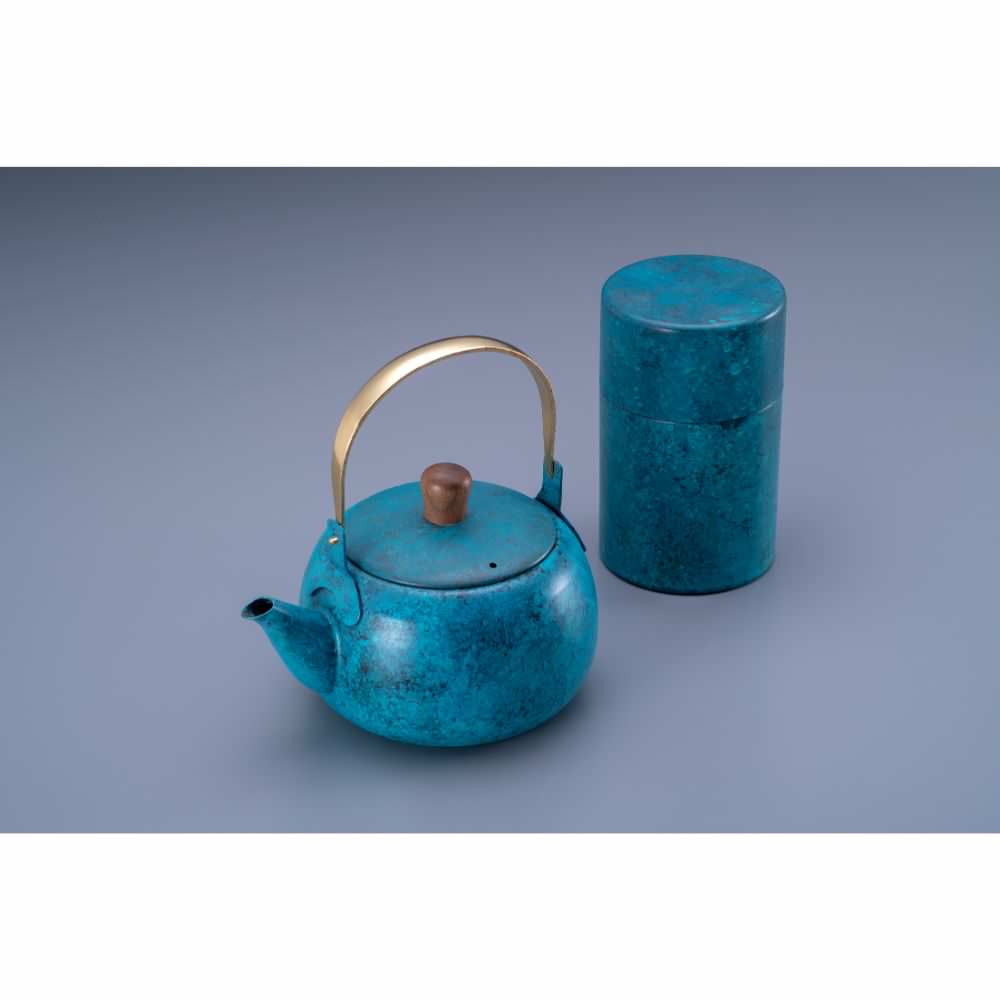 折燕ORI-EN 茶筒(L)【BLUE】 【結婚式 ギフト 引き出物 キッチン用品】