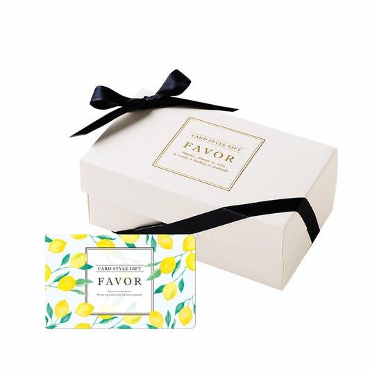 3品選べる【カードで贈る引出物】FAVOR レモン 【結婚式 引き出物 カタログギフト】