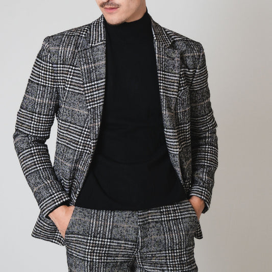 K Check Flannel/ブラック【ウェディングスーツ　購入】