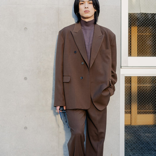 K Oversized Double/ブラウン【ウェディングスーツ　購入】