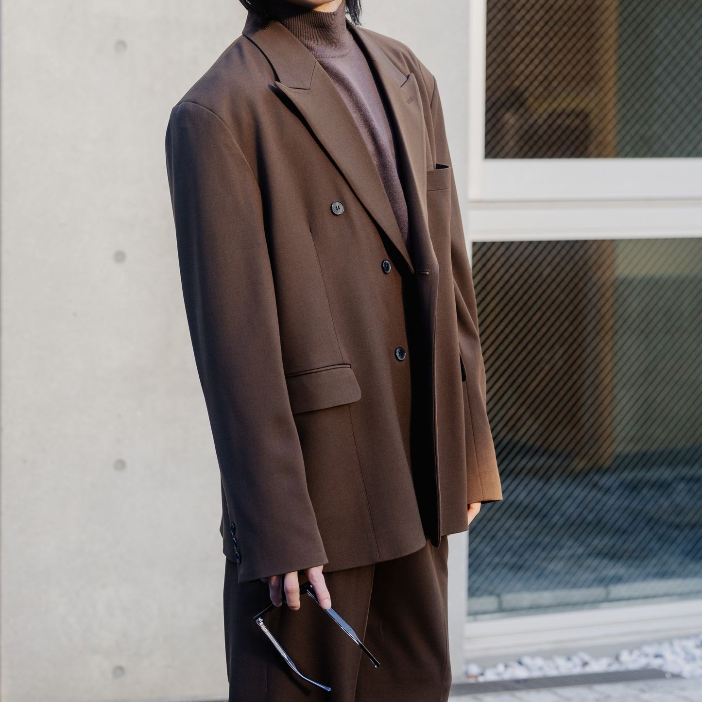 K Oversized Double/ブラウン【ウェディングスーツ　購入】