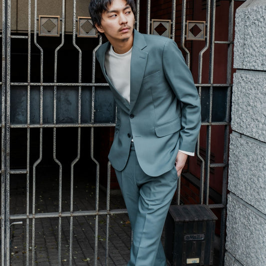 K Glossy Single/ミントグリーン【ウェディングスーツ　購入】
