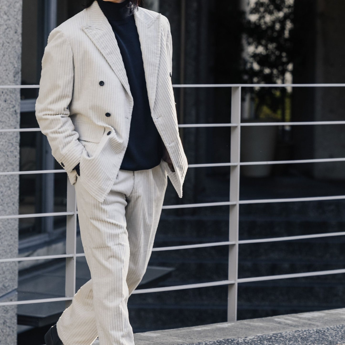 Oversized Corduroy/ホワイト 【ウェディングスーツ　購入】