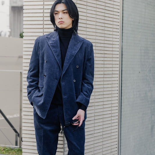 Oversized Corduroy/ネイビー【ウェディングスーツ　購入】
