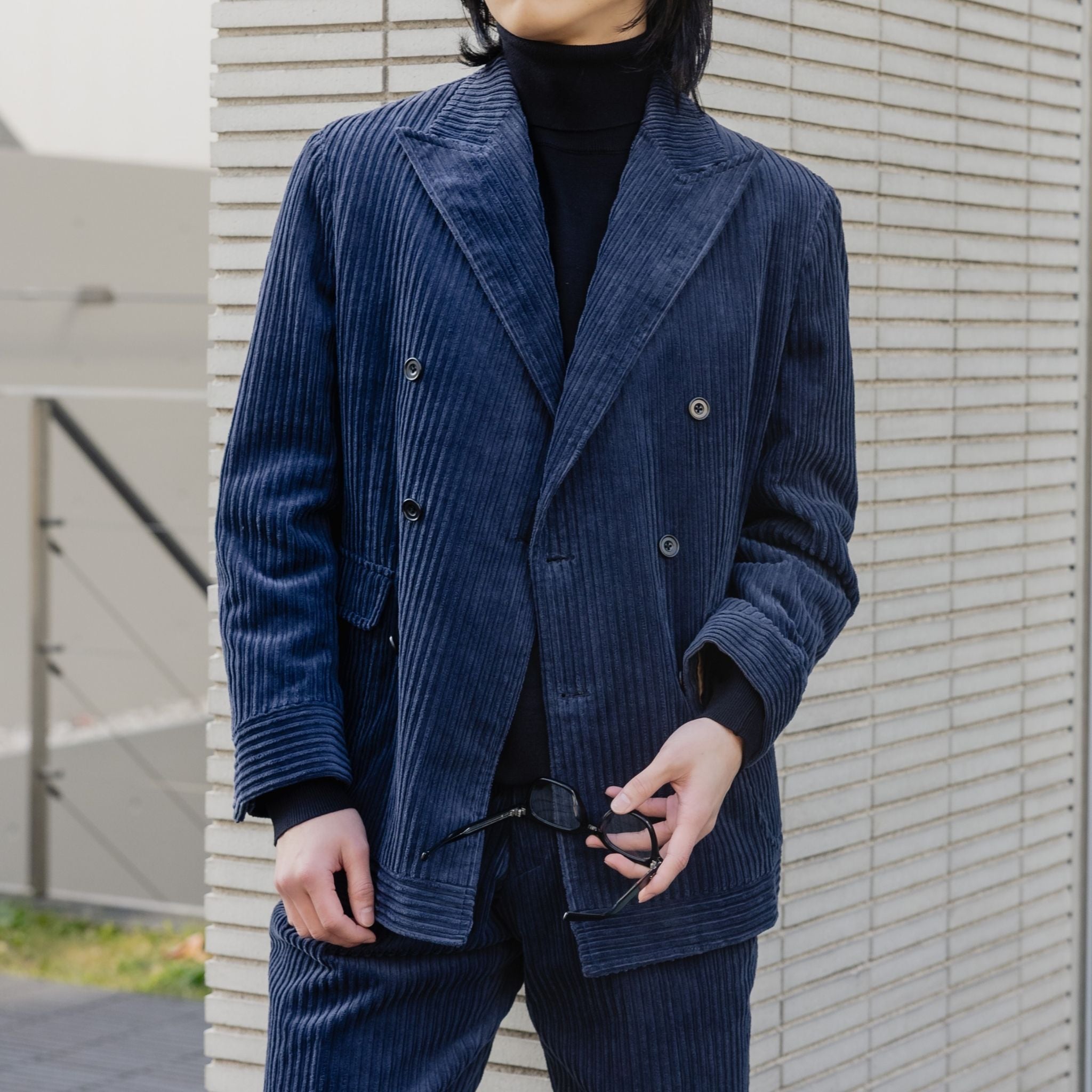Oversized Corduroy/ネイビー【ウェディングスーツ 購入】 – 結婚式 Oversized Corduroy/ネイビー【ウェディングスーツ 購入】 – 結婚式