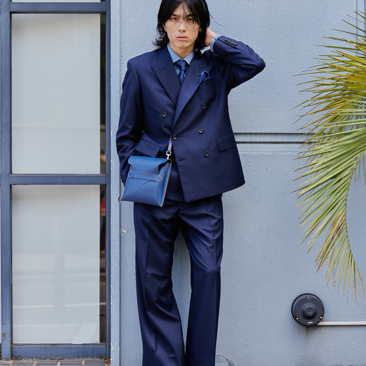 Oversized Double Setup/ネイビー【ウェディングスーツ　購入】