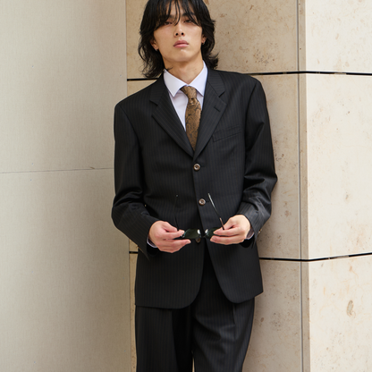 Extra Oversized Single Setup/ブラック×オレンジ【ウェディングスーツ　購入】