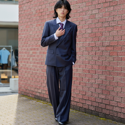 Oversized A Line Setup/ネイビーグレー【ウェディングスーツ　購入】