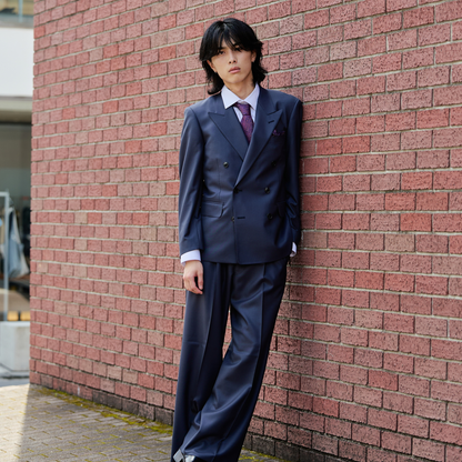 Oversized A Line Setup/ネイビーグレー【ウェディングスーツ　購入】