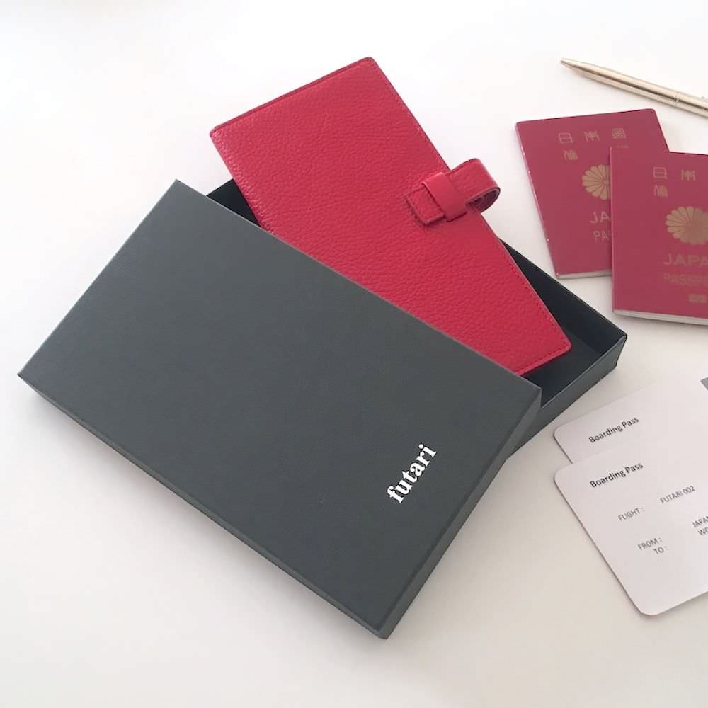 futari passport (Bourgogne Red) フタリパスポート 【結婚式 ギフト 両親プレゼント】