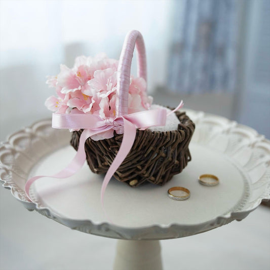 桜のリングピロー【結婚式　フワラー　アーティフィシャルフラワー　リングピロー】