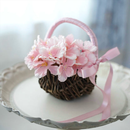 桜のリングピロー【結婚式　フワラー　アーティフィシャルフラワー　リングピロー】