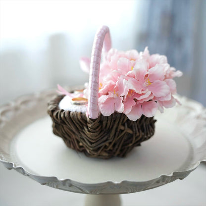 桜のリングピロー【結婚式　フワラー　アーティフィシャルフラワー　リングピロー】