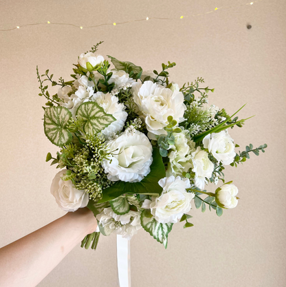 【高級造花】レンタルブーケ:フレッシュグリーン/ Fresh Green 【結婚式 フラワー 造花 ブーケ ブートニア レンタル】