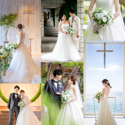 【高級造花】レンタルブーケ:フレッシュグリーン/ Fresh Green 【結婚式 フラワー 造花 ブーケ ブートニア レンタル】