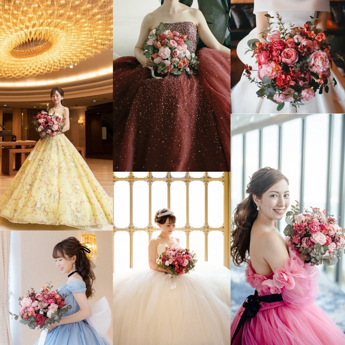 【高級造花】レンタルブーケ:パレロワイヤル/ Palais Royal 【結婚式 フラワー 造花 ブーケ ブートニア レンタル】
