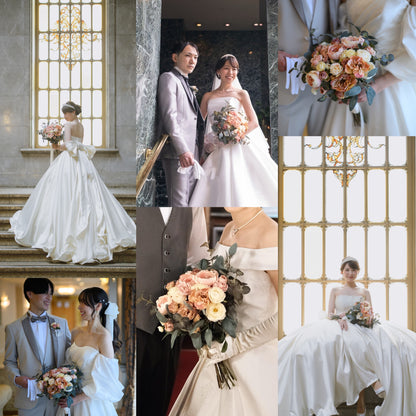 【高級造花】レンタルブーケ:ヴェルサイユ/ Versailles 【結婚式 フラワー 造花 ブーケ ブートニア レンタル】