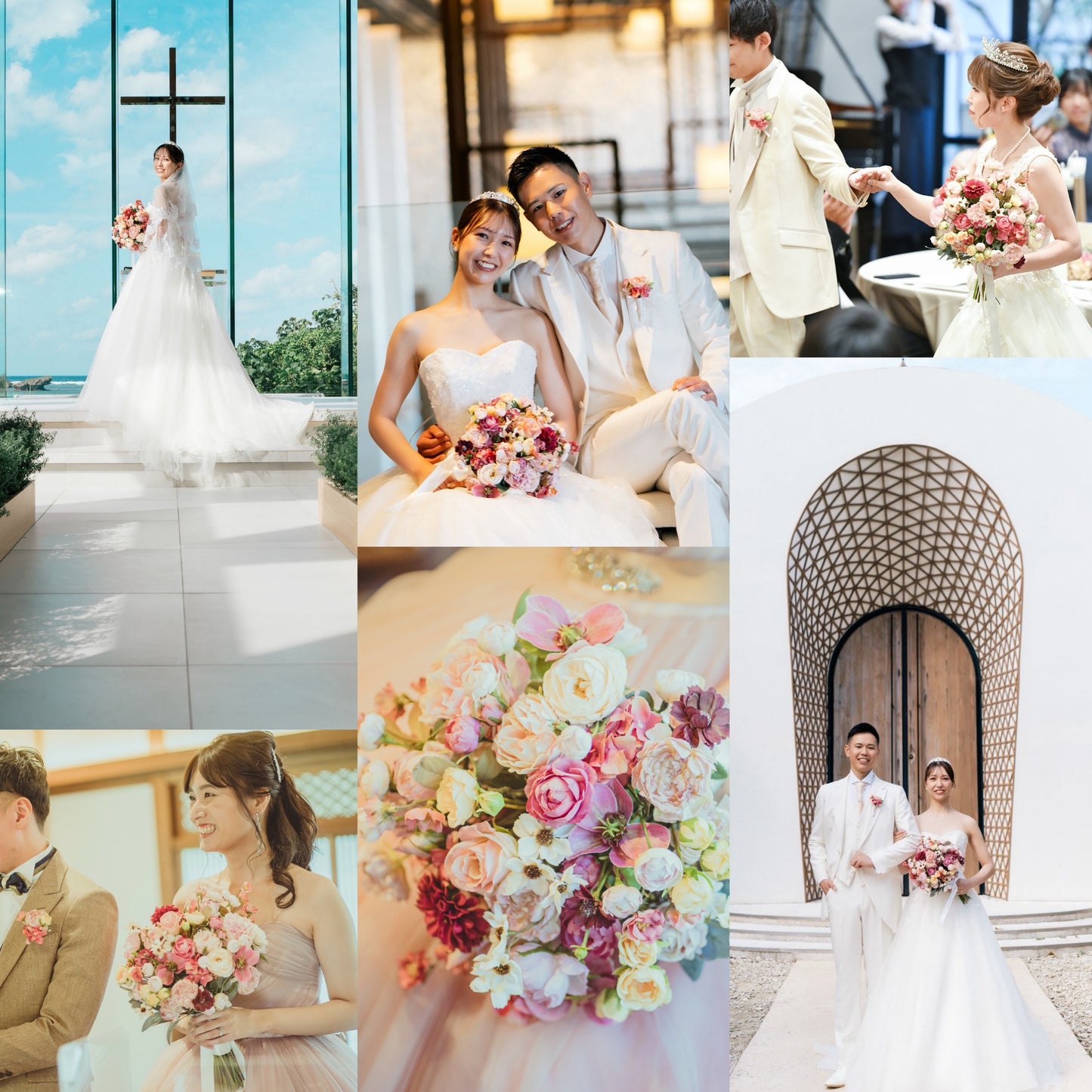 【高級造花】レンタルブーケ:パピヨンローズ/ Papillon Rose【結婚式 フラワー 造花 ブーケ ブートニア レンタル】