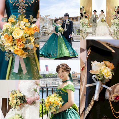 【高級造花】レンタルブーケ:ベルスール/ Belle Soeur 【結婚式 フラワー 造花 ブーケ ブートニア レンタル】