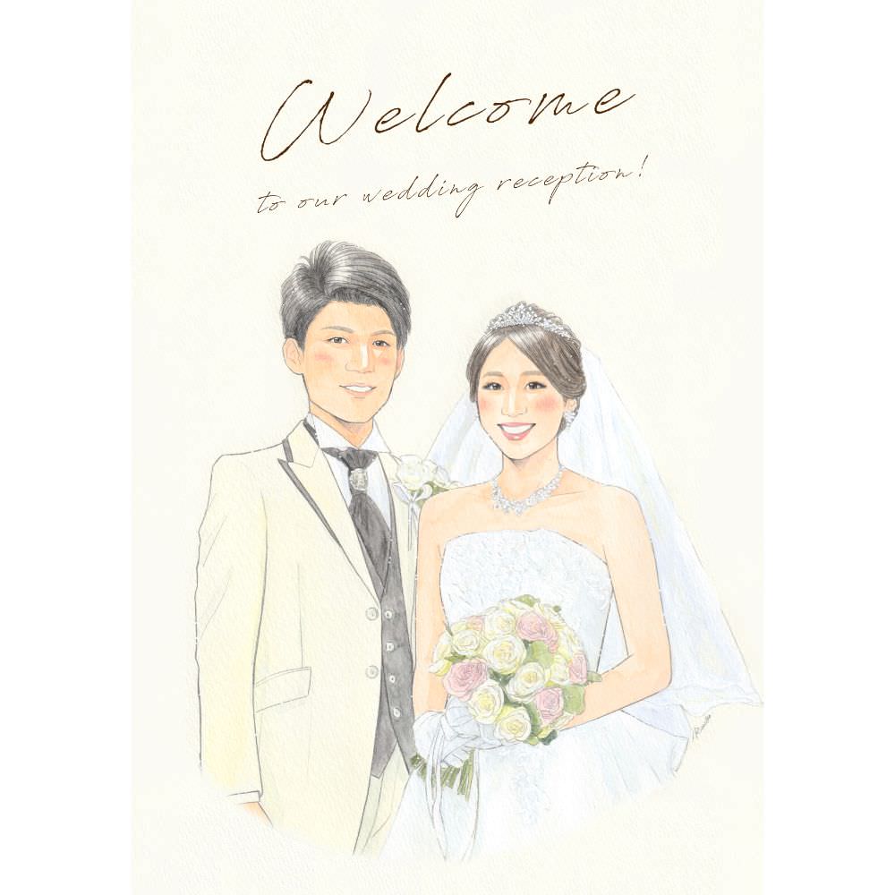 世界で1枚のオーダーメイド似顔絵☆プレミアムver★結婚式★ウェディング 世界で1枚のオーダーメイド似顔絵☆プレミアムver☆結婚式