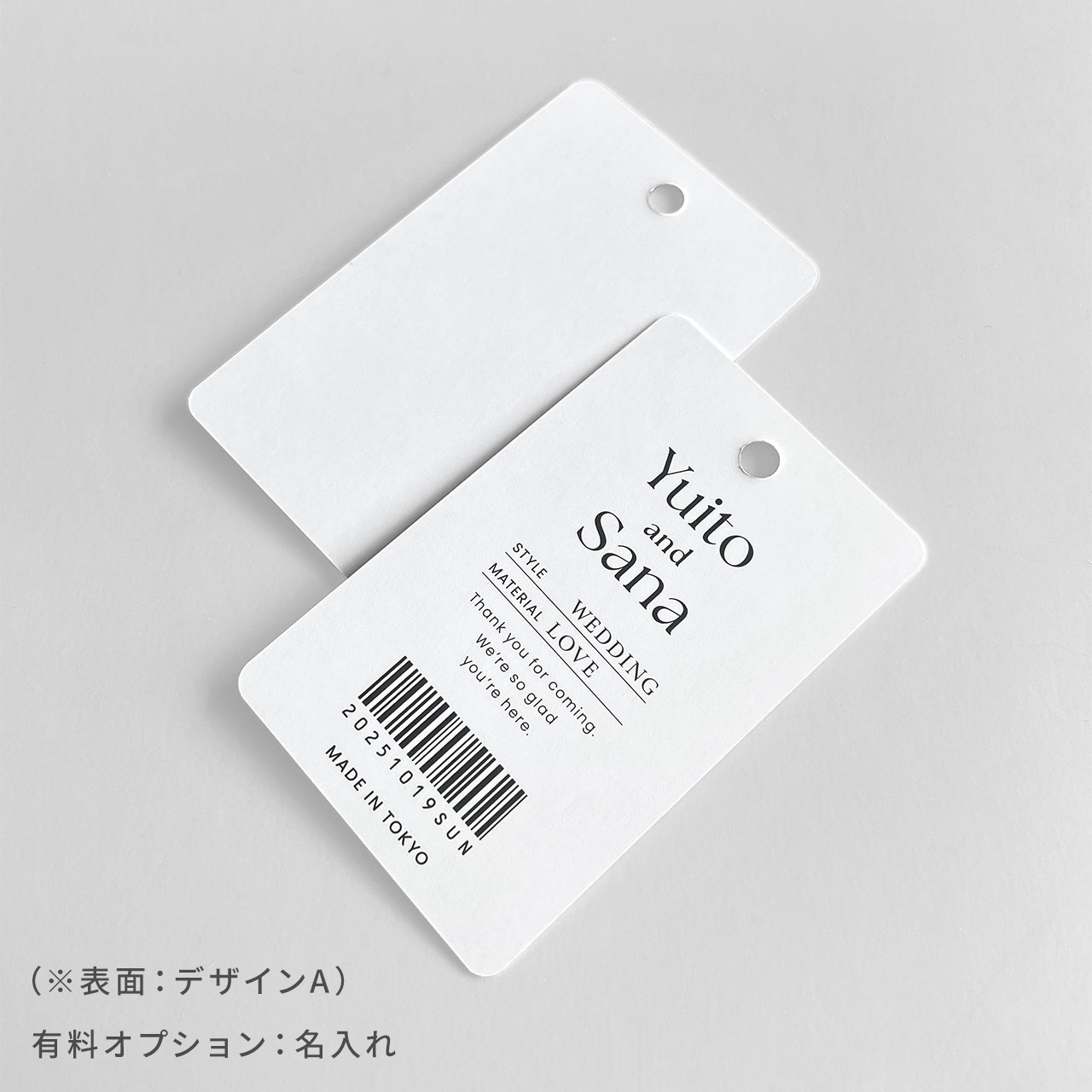 サンキュータグ アパレル風 [デザインB]