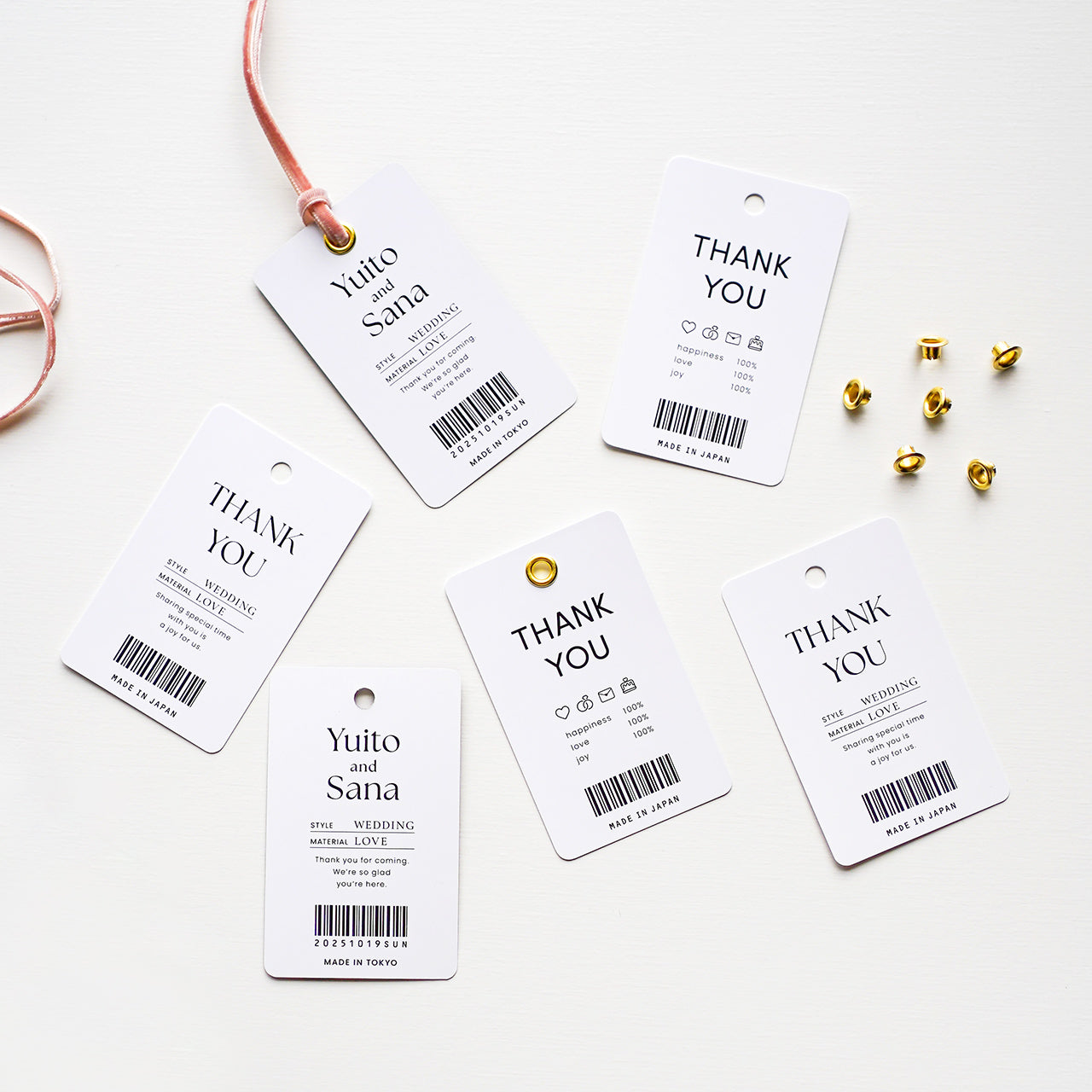 サンキュータグ アパレル風 [デザインB]