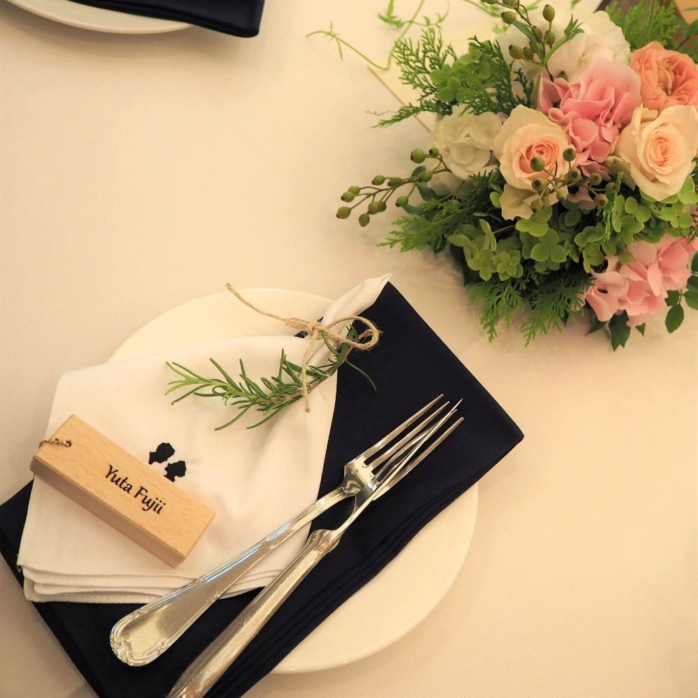 席札キーホルダー【木製】【結婚式 ペーパー 席札】