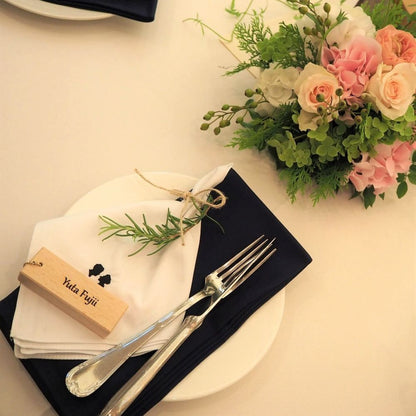 席札キーホルダー【木製】【結婚式 ペーパー 席札】