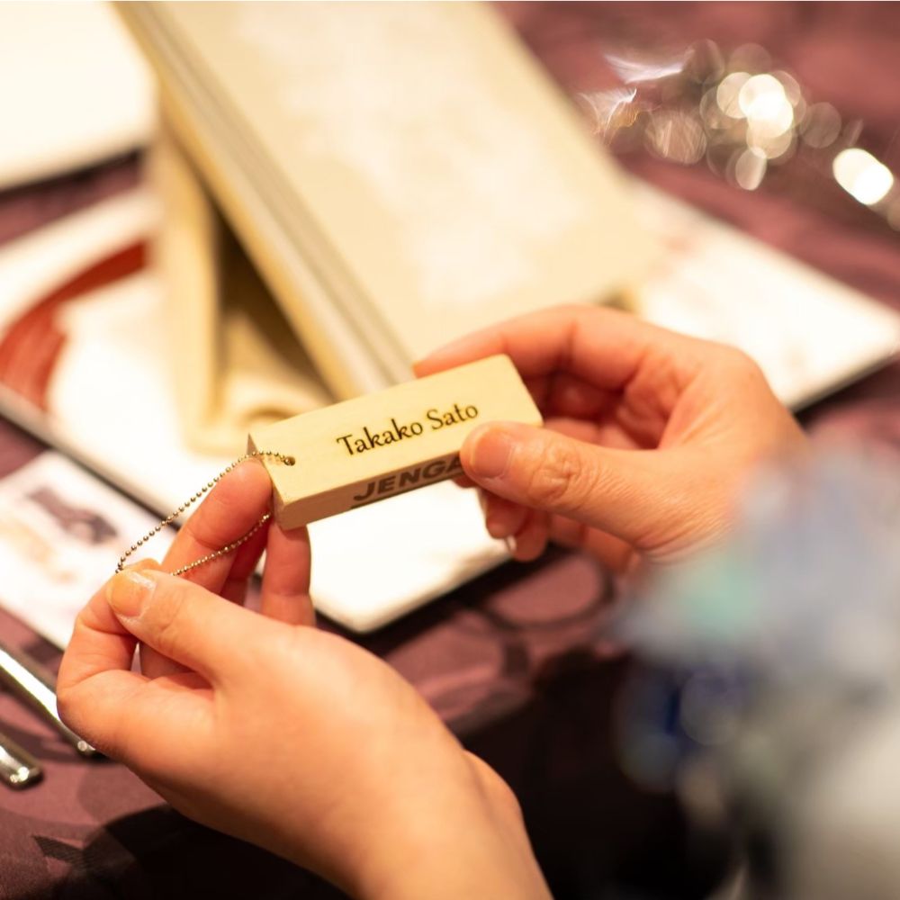 席札キーホルダー【木製】【結婚式 ペーパー 席札】