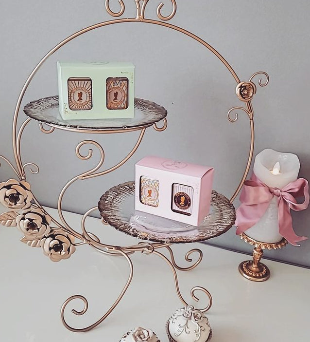 紅茶2缶セット化粧箱付き (ピンク) 【結婚式 ギフト 縁起物 紅茶】