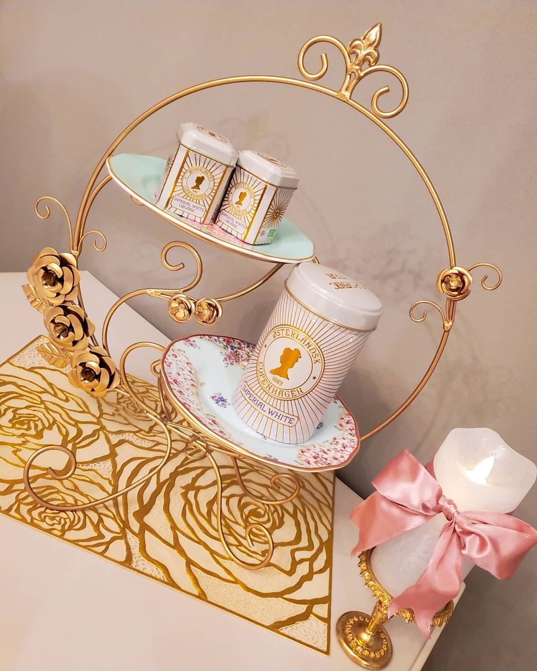 【デンマーク】Imperial White ミニ缶 【結婚式 ギフト 縁起物 紅茶】