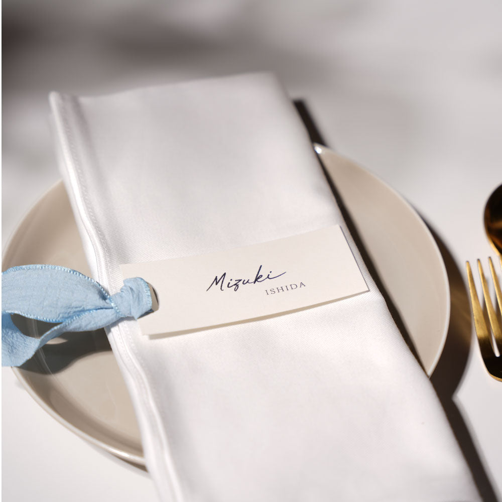 【結婚式 席札】6色タグリボン席札029【結婚式 ペーパー 席札】