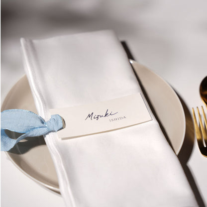 【結婚式 席札】6色タグリボン席札029【結婚式 ペーパー 席札】