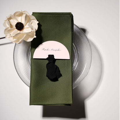 【結婚式 席札】5色アーチリボン席札026【結婚式 ペーパー 席札】