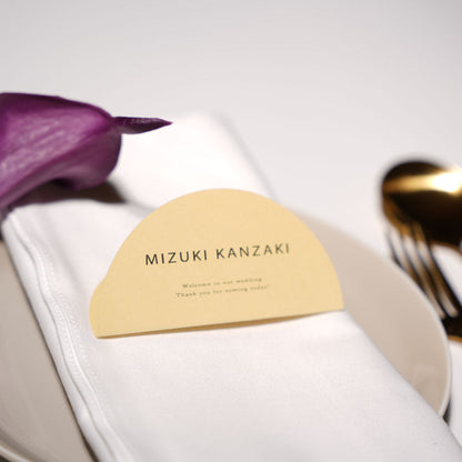 【結婚式 席札】3色アーチカラー席札025【結婚式 ペーパー 席札】