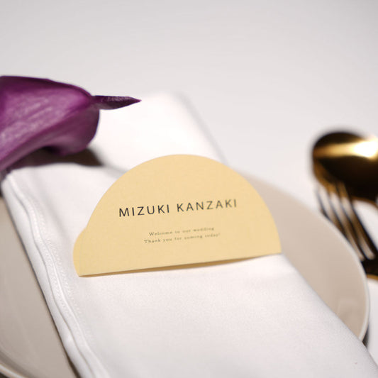 【結婚式 席札】3色アーチカラー席札025【結婚式 ペーパー 席札】