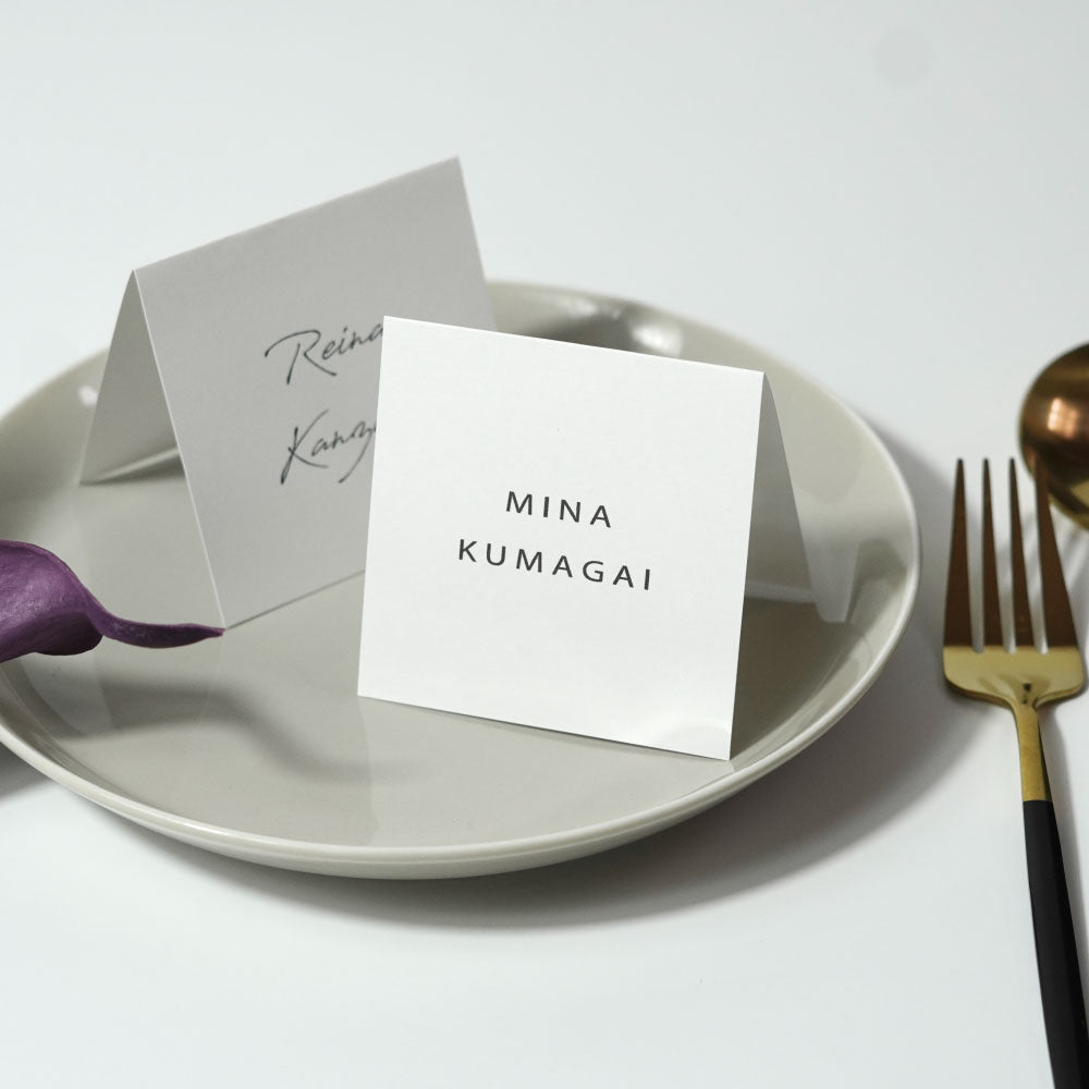 結婚式席札 結婚式 席札】スクエア席札シンプル017【結婚式 ペーパー 席札