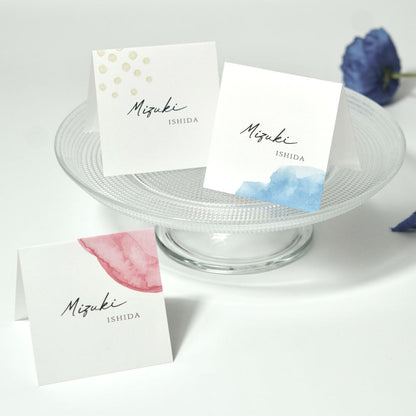 【結婚式 席札】スクエア席札アート019【結婚式 ペーパー 席札】