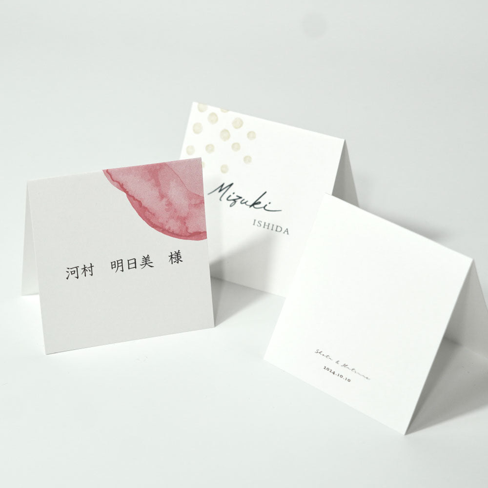 結婚式 席札】スクエア席札アート019【結婚式 ペーパー 席札】 – 結婚