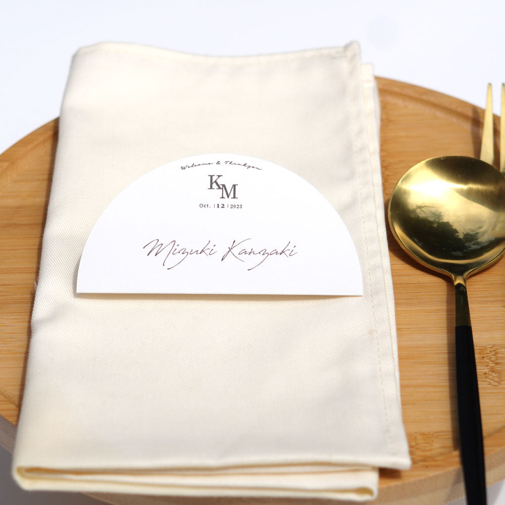 【結婚式 席札】アーチ席札021【結婚式 ペーパー 席札】