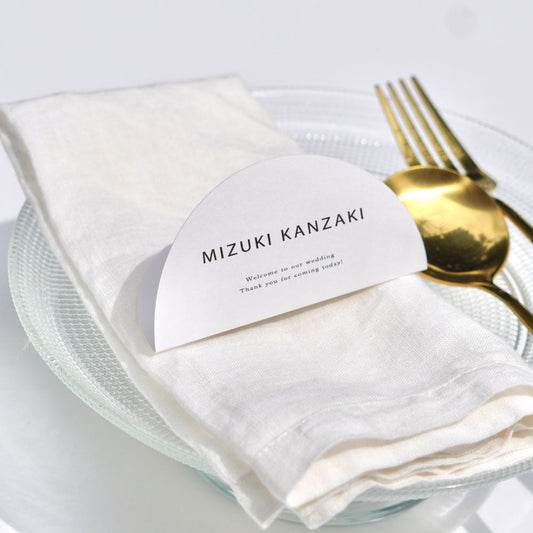 【結婚式 席札】アーチ席札022【結婚式 ペーパー 席札】