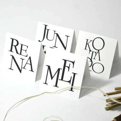 【結婚式 席札】スクエア席札name020【結婚式 ペーパー 席札】