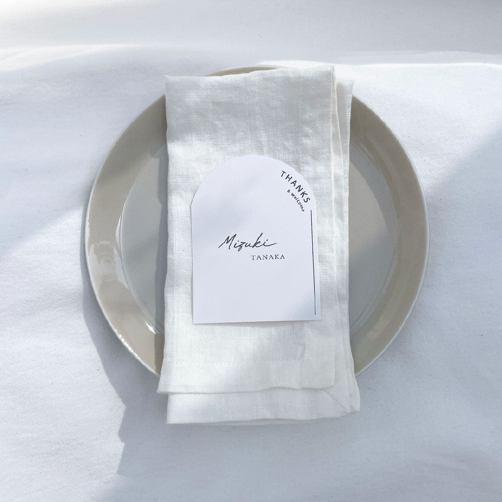 【結婚式 席札】アーチ席札016【結婚式 ペーパー 席札】