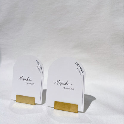 【結婚式 席札】アーチ席札016【結婚式 ペーパー 席札】