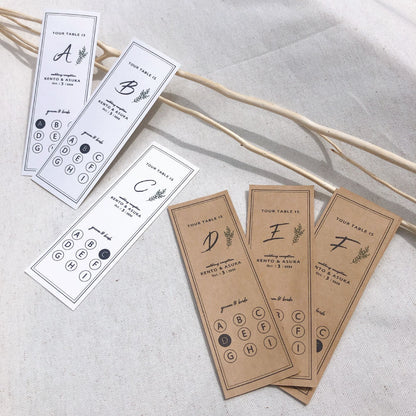 【結婚式 エスコートカード】leaf名前なし【結婚式 ペーパー エスコートカード】