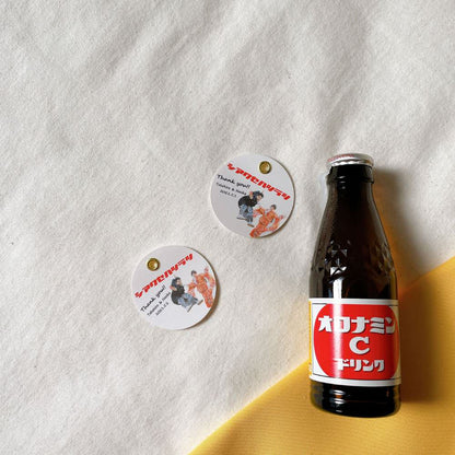 【サンキュータグ】シアワセハツラツ 【結婚式 挙式 披露宴 演出グッズ オーダーメイド】