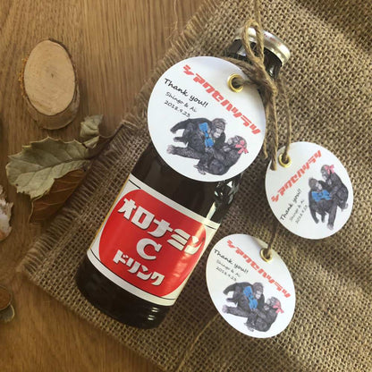 【サンキュータグ】シアワセハツラツ 【結婚式 挙式 披露宴 演出グッズ オーダーメイド】