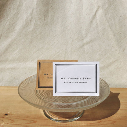 【結婚式 席札】シンプルモダン002【結婚式 ペーパー 席札】