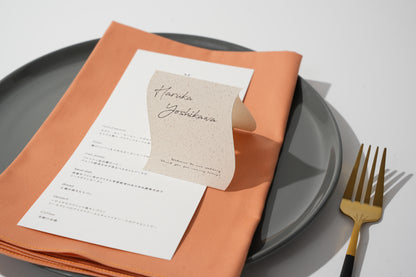 【結婚式 席札】ニュアンス席札ウェーブ036【結婚式 ペーパー 席札 高品質】