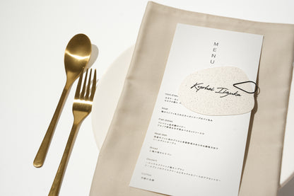 【結婚式 席札】ニュアンス席札034【結婚式 ペーパー  席札 高級紙】